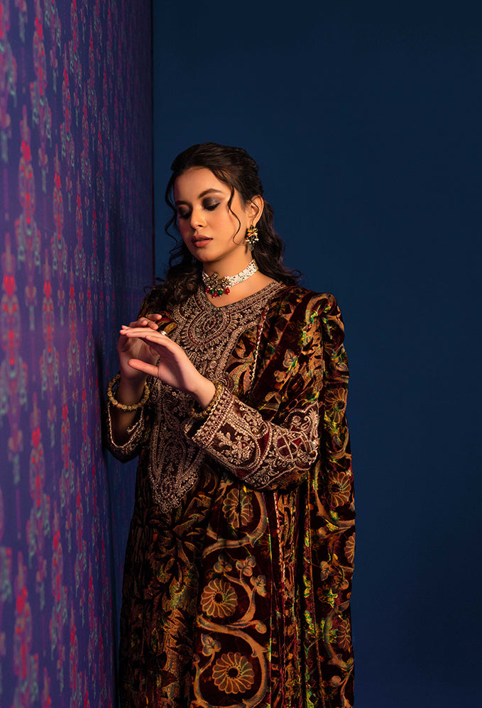Adan's Libas - Plachi Embroidered Unstitched 5406