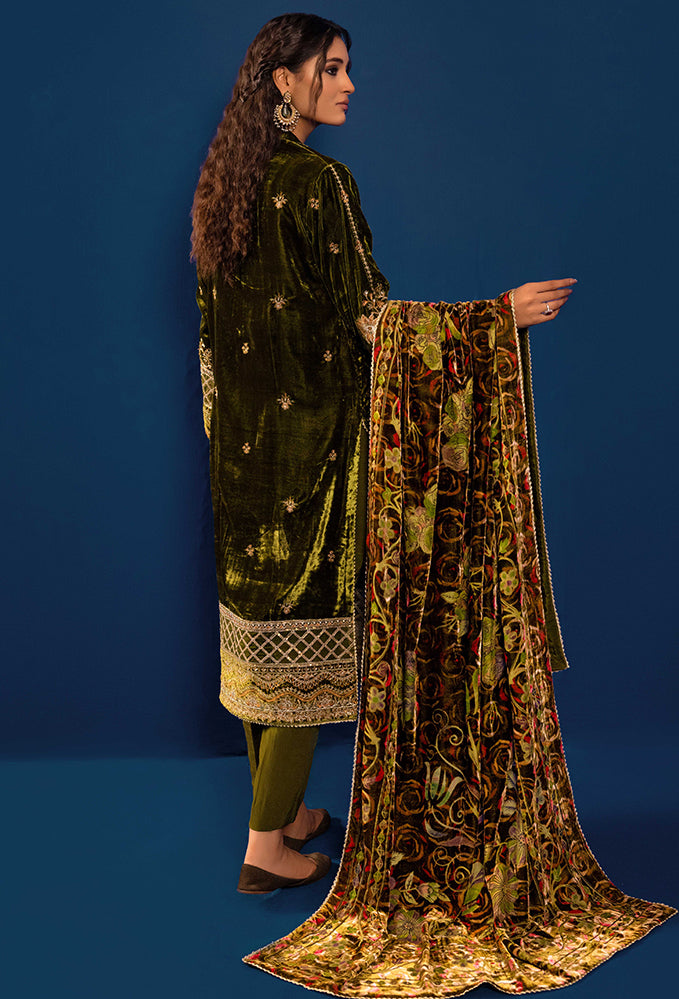 Adan's Libas - Plachi Embroidered Unstitched 5409