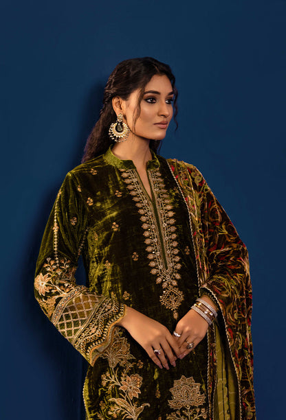 Adan's Libas - Plachi Embroidered Unstitched 5409