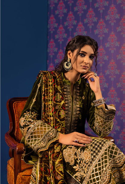 Adan's Libas - Plachi Embroidered Unstitched 5409