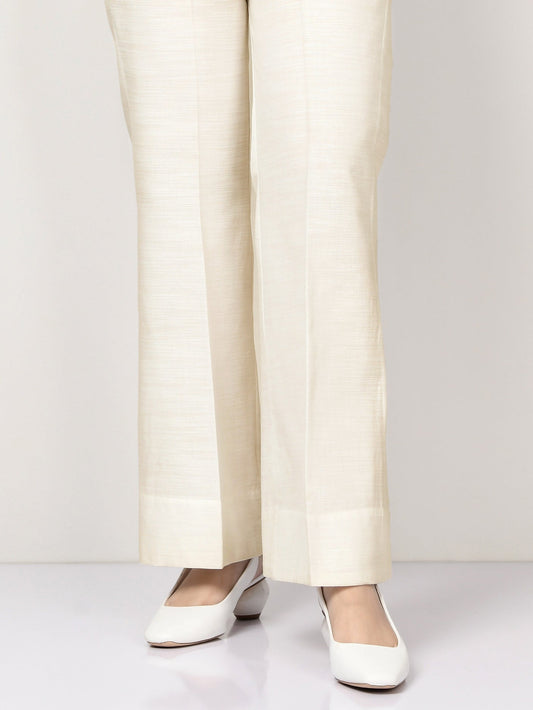 Limelight - Silk Bootcut Pants - Off White