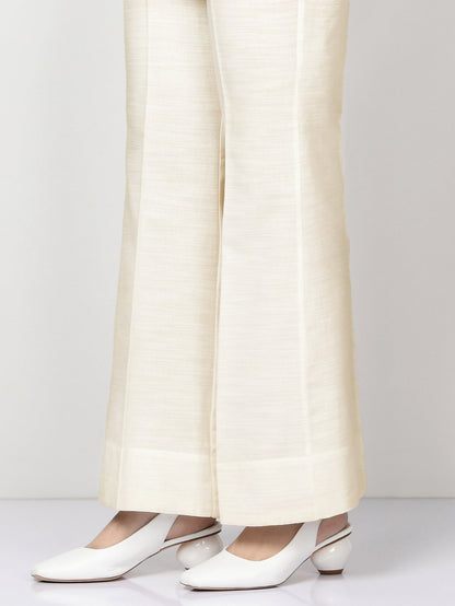 Limelight - Silk Bootcut Pants - Off White