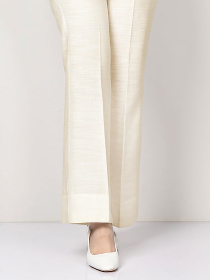 Limelight - Silk Bootcut Pants - Off White