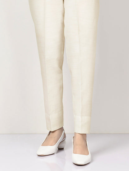 Limelight - Silk Straight Trouser - Off White