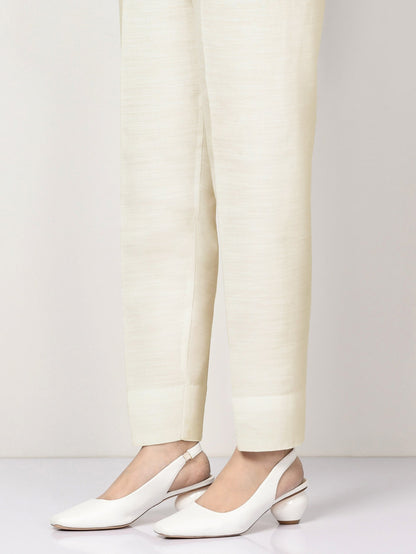 Limelight - Silk Straight Trouser - Off White