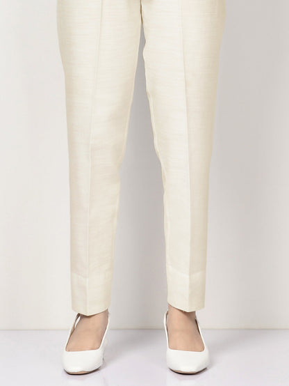 Limelight - Silk Straight Trouser - Off White