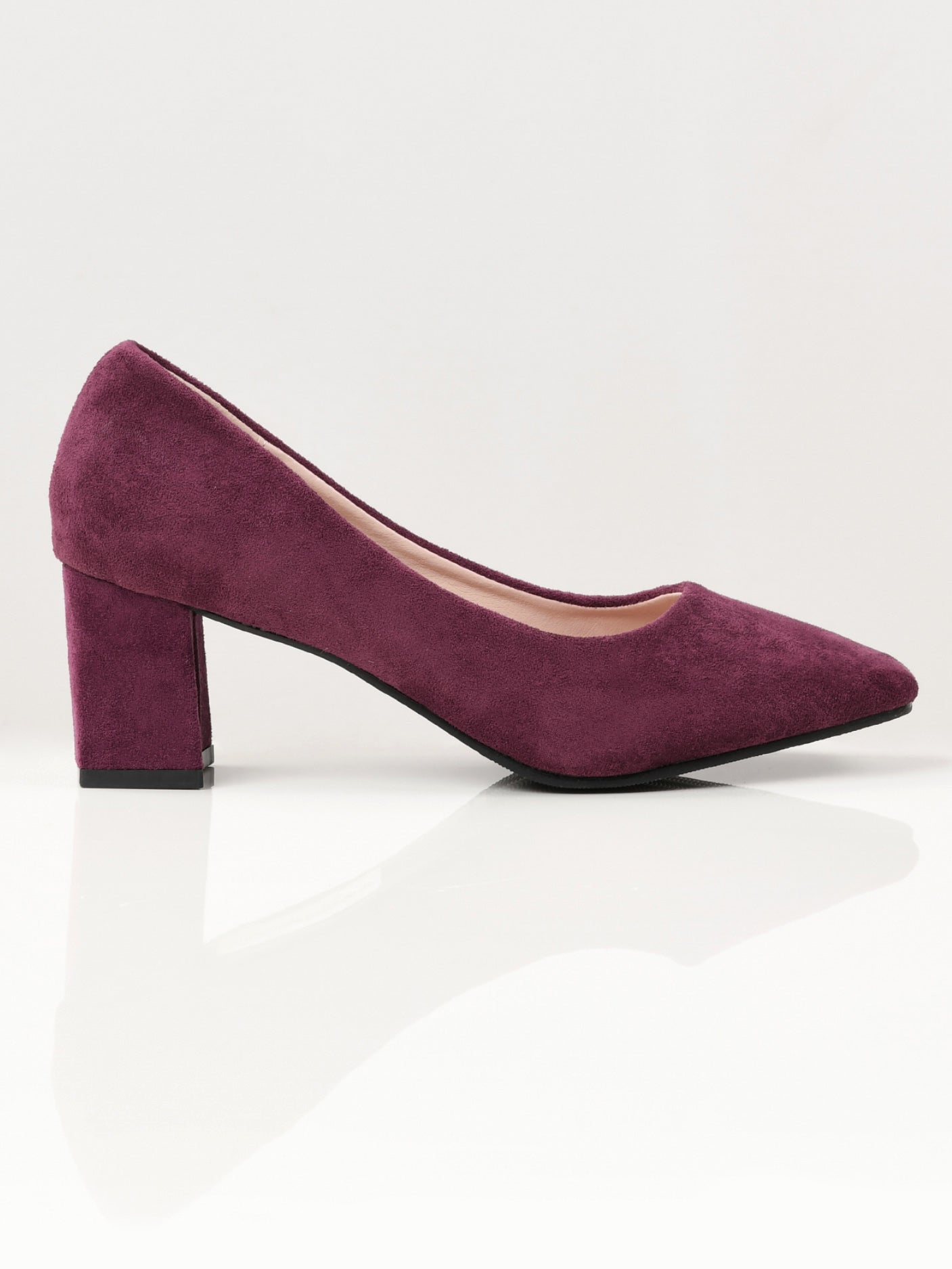 Limelight - Suede Block Heels - Purple