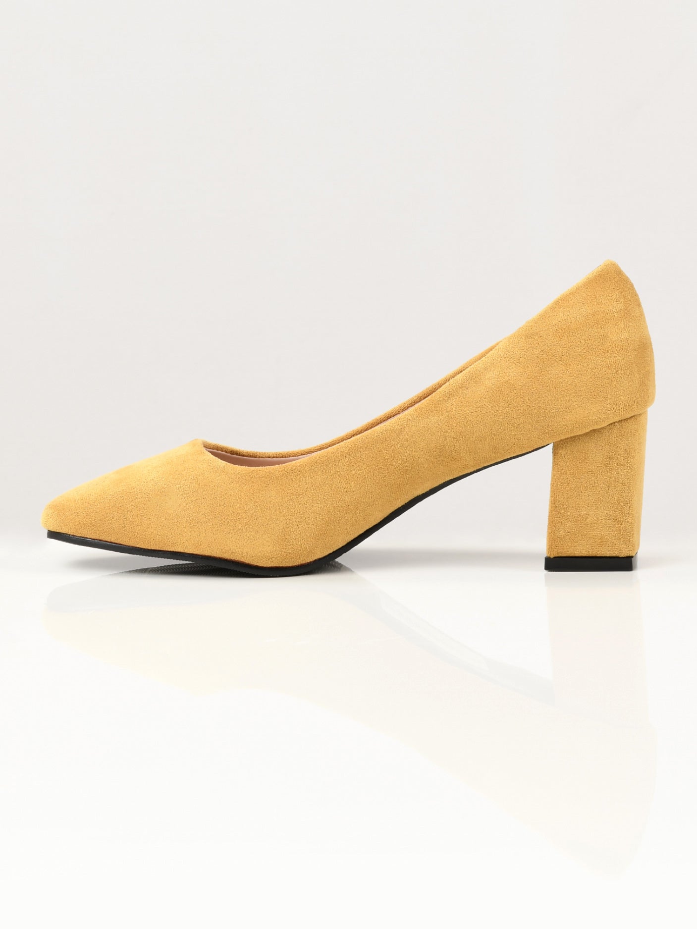 Limelight - Suede Block Heels - Yellow