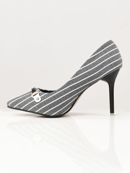 Limelight - Striped Heels - Grey