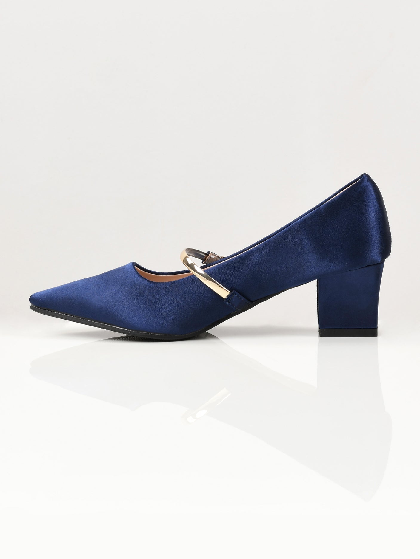 Limelight - Shiny Block Heels - Blue