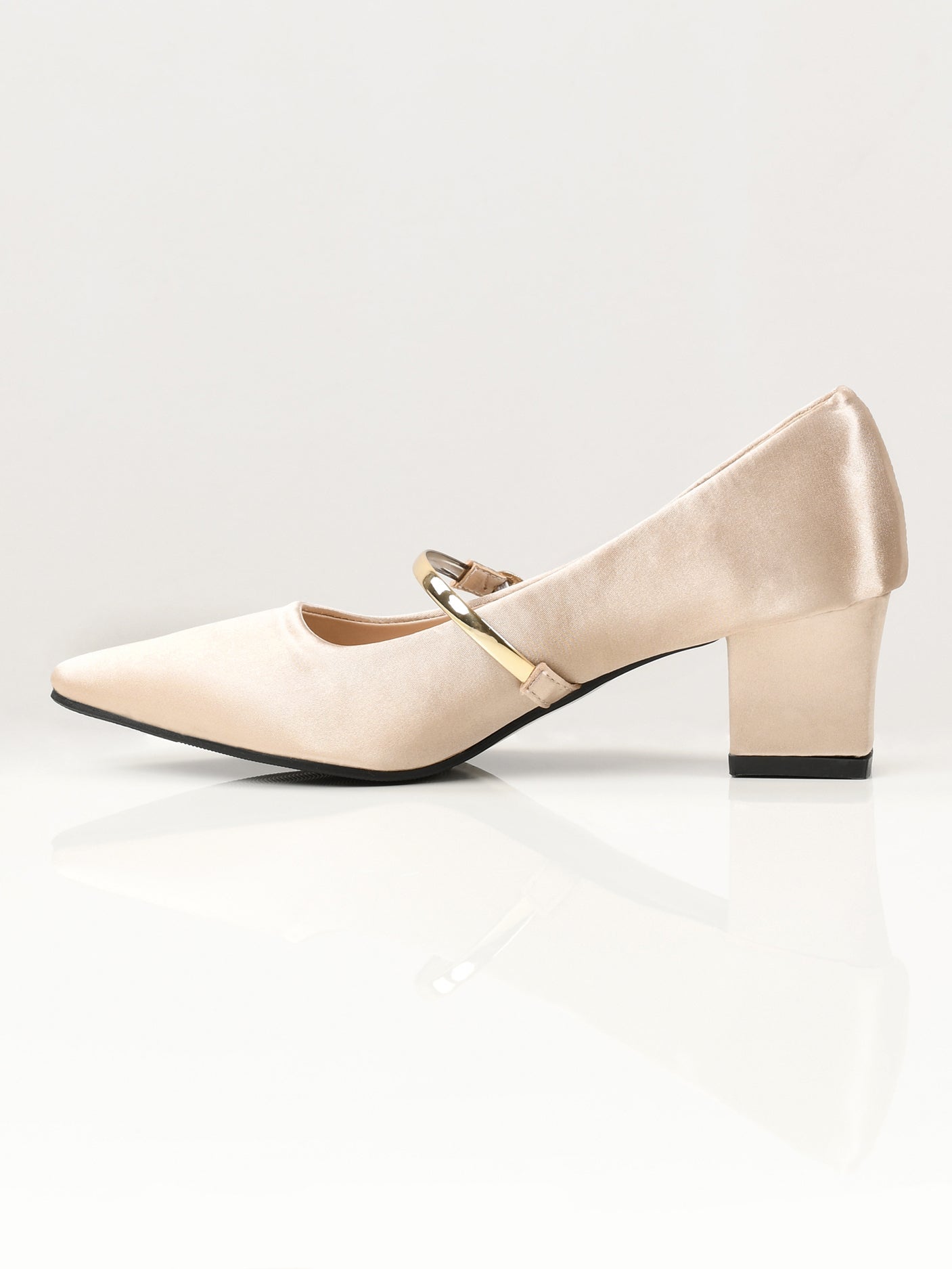 Limelight - Shiny Block Heels - Tea Pink