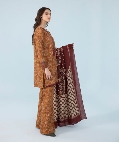 Sapphire - 3 Piece - Embroidered Cambric Suit