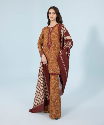 Sapphire - 3 Piece - Embroidered Cambric Suit