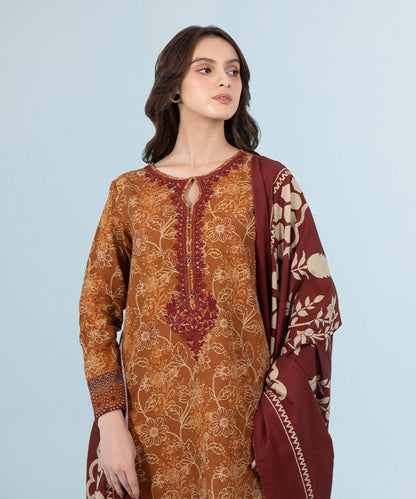 Sapphire - 3 Piece - Embroidered Cambric Suit