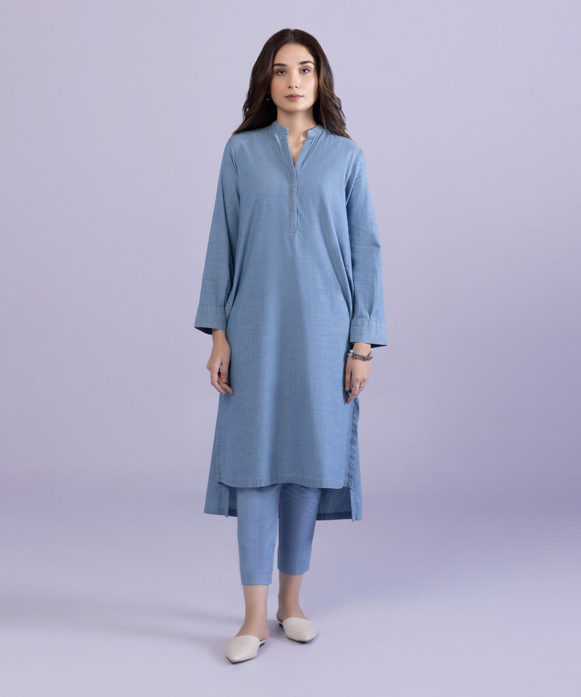 Sapphire - Cotton Denim Shirt