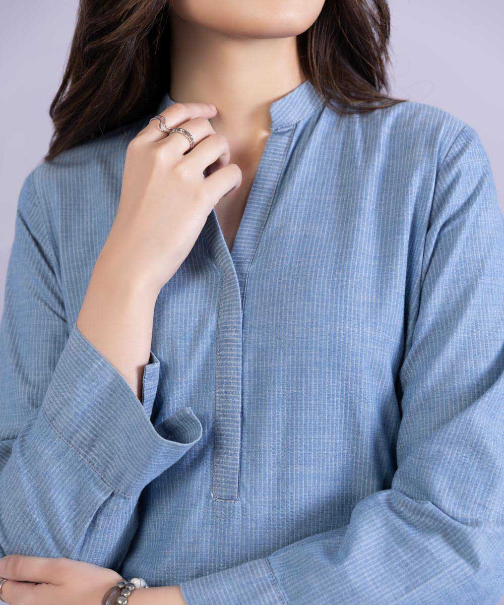 Sapphire - Cotton Denim Shirt