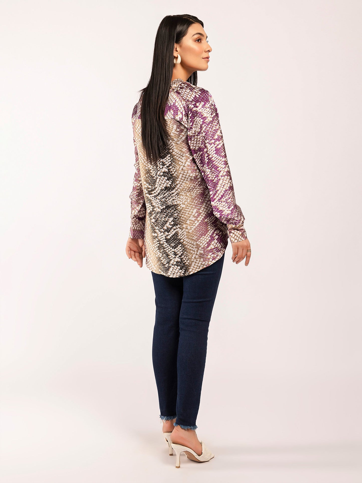 Limelight - Printed Silk Top