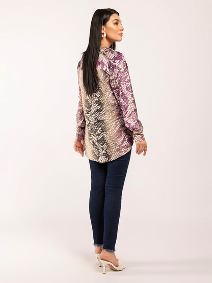 Limelight - Printed Silk Top