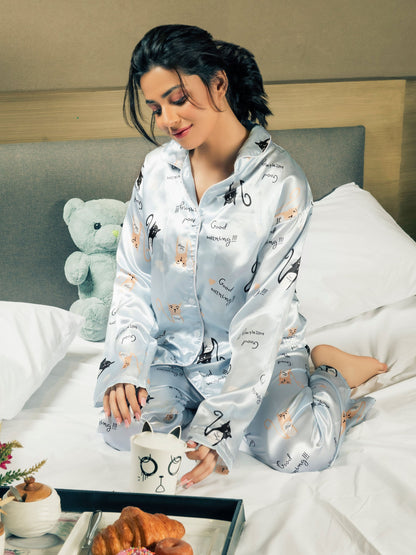 Limelight - Printed Silk Sleepwear