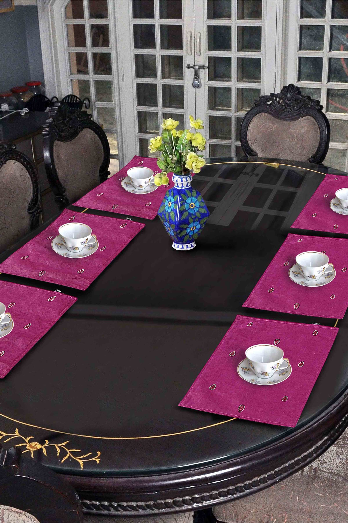 Nishat Linen - Dreams in Flight Embroidered Placemat Set - 2 Piece