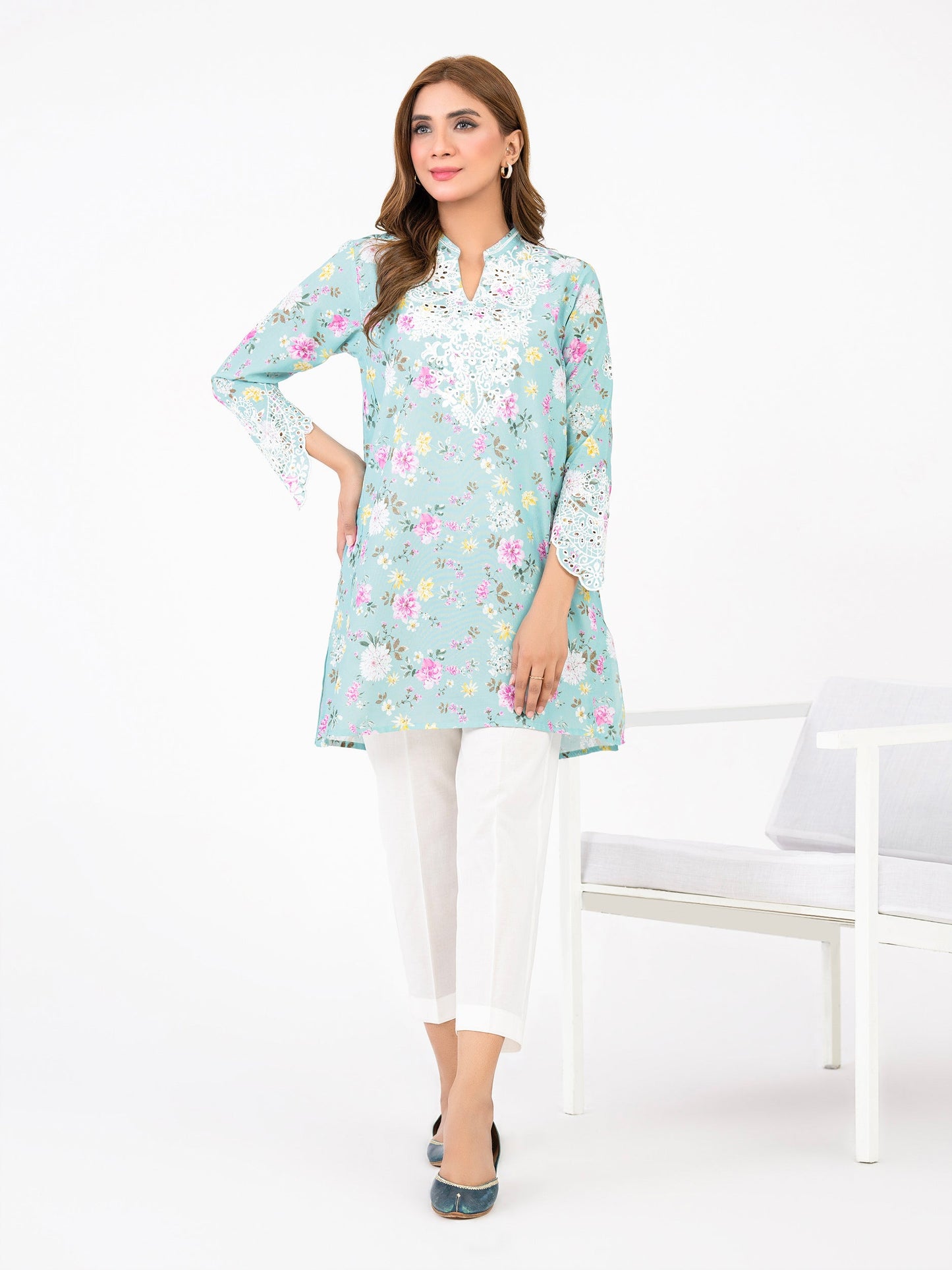 Limelight - Khaddar Kurti-Embroidered(Pret)