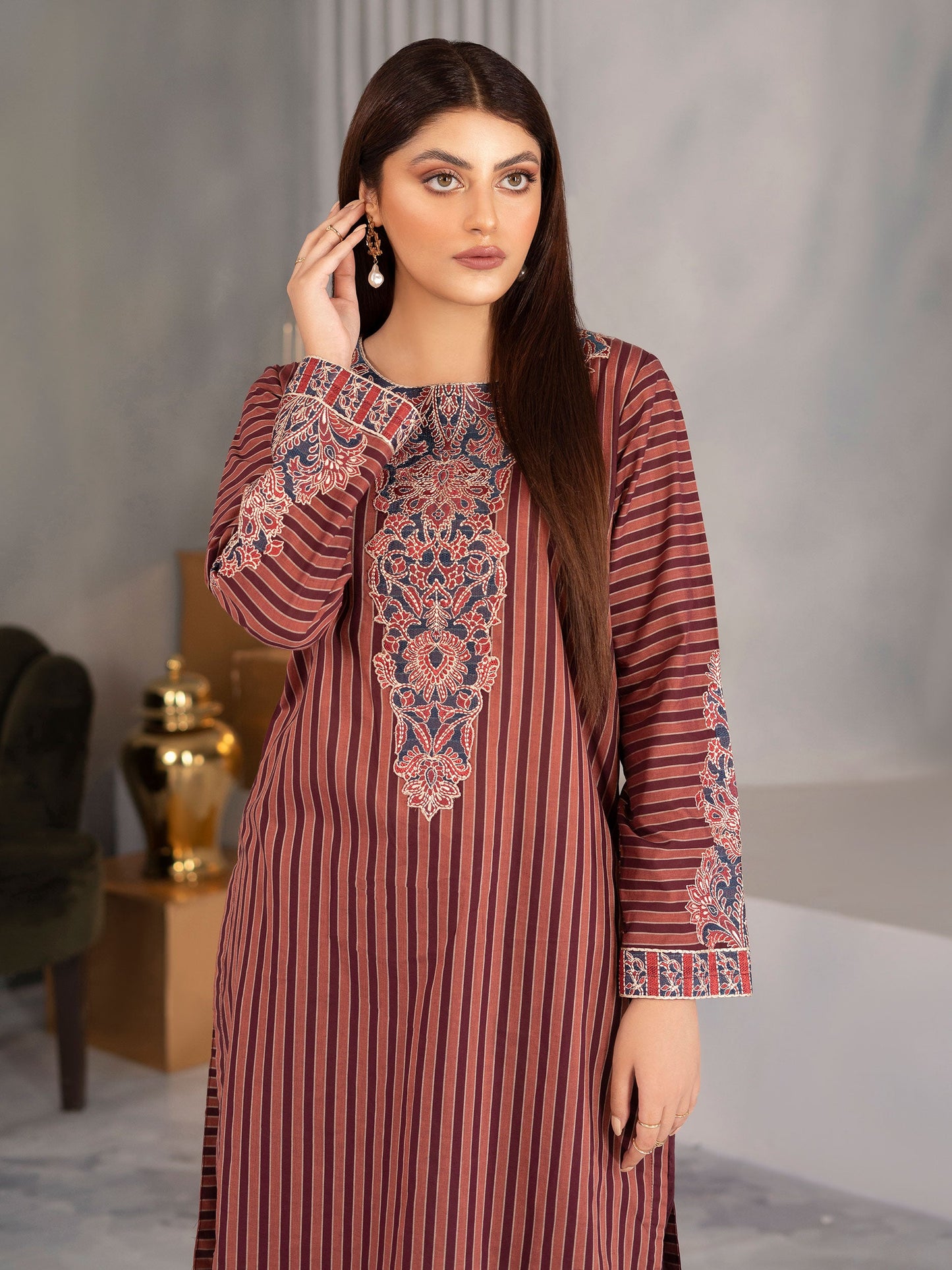 Limelight - 2 Piece Embroidered Lawn Suit