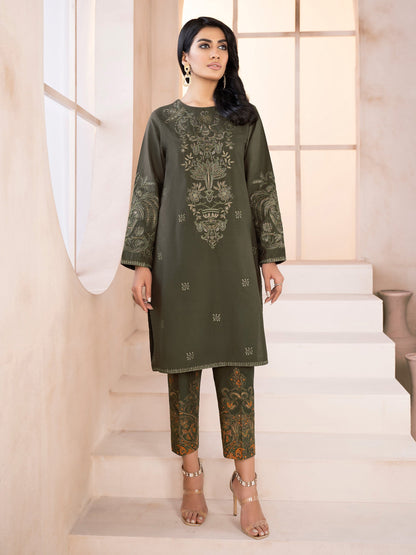 2 Piece Winter Cotton Suit-Embroidered (Unstitched)