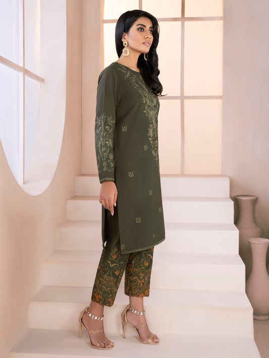 2 Piece Winter Cotton Suit-Embroidered (Unstitched)