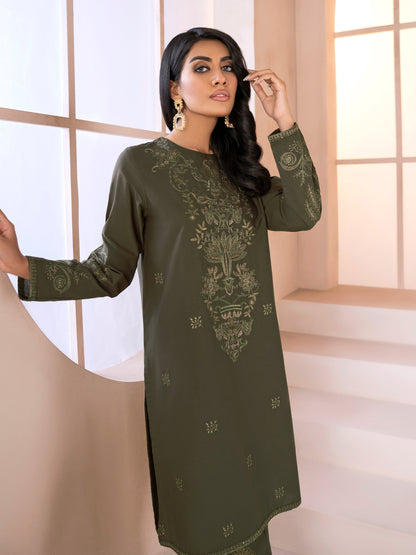 2 Piece Winter Cotton Suit-Embroidered (Unstitched)