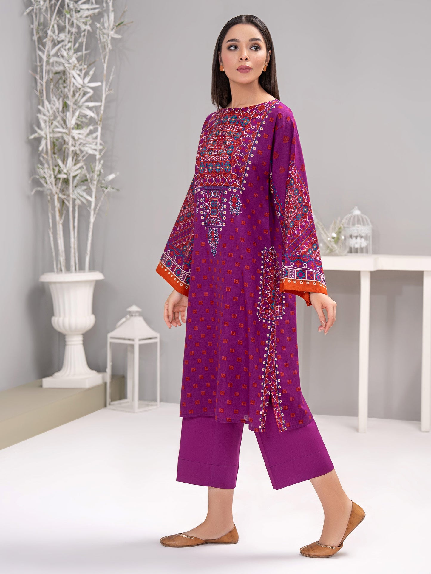 2 Piece Khaddar Suit-Printed(Unstitched)