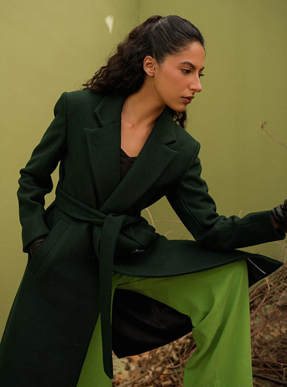 Chaos - Riot - Mid Jungle Green Wool Coat