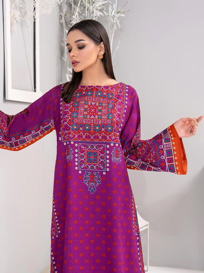 2 Piece Khaddar Suit-Printed(Unstitched)