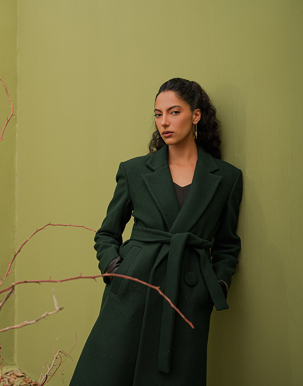 Chaos - Riot - Mid Jungle Green Wool Coat