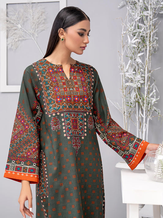 2 Piece Khaddar Suit-Printed(Unstitched)