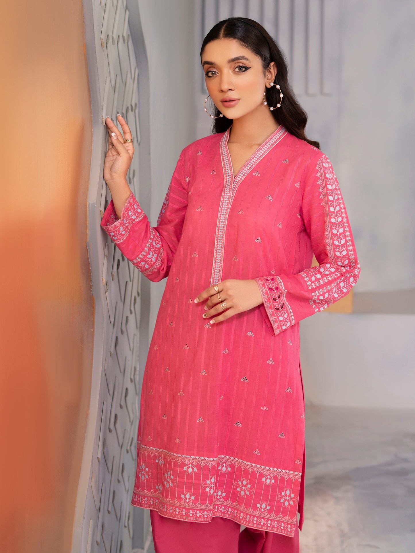 Limelight - 2 Piece Embroidered Lawn Suit