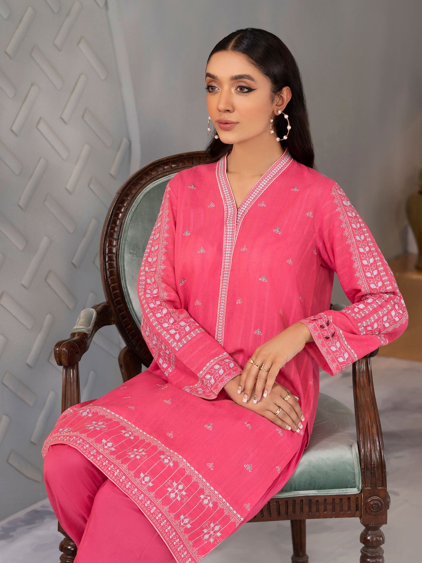 Limelight - 2 Piece Embroidered Lawn Suit