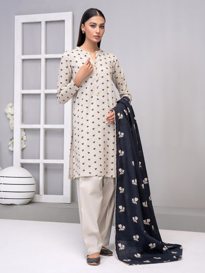 3 Piece Khaddar Suit-Printed(Unstitched)