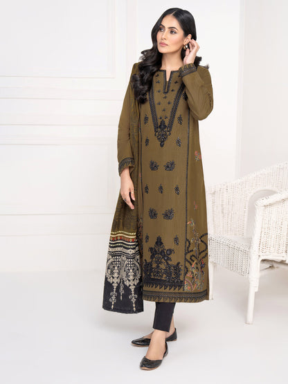 2 Piece Khaddar Suit-Embroidered(Unstitched)