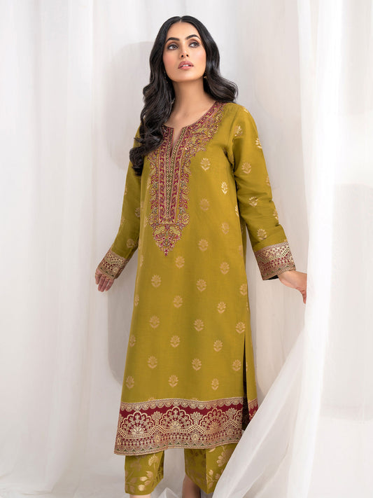 2 Piece Jacquard Suit-Embroidered(Unstitched)