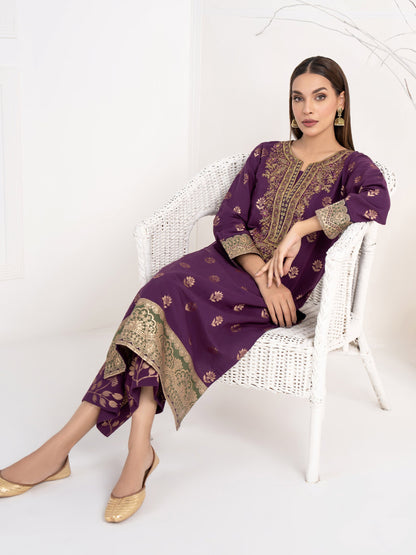 2 Piece Jacquard Suit-Embroidered(Unstitched)