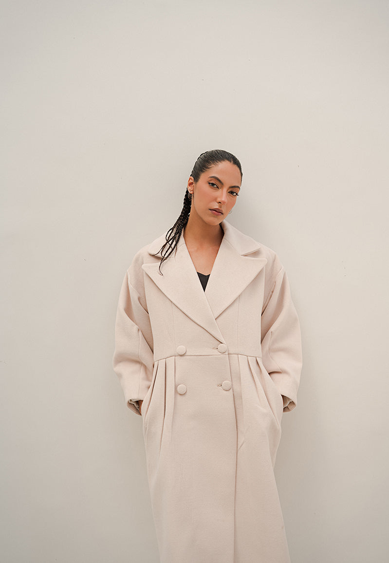 Chaos - Euphoria - Bone Long Winter Coat