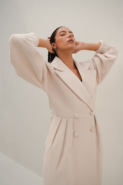 Chaos - Euphoria - Bone Long Winter Coat