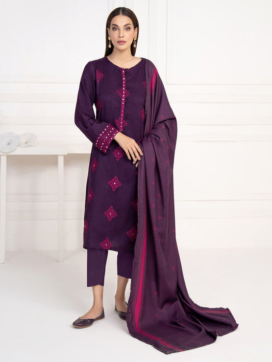 2 Piece Karandi Suit-Embroidered(Unstitched)