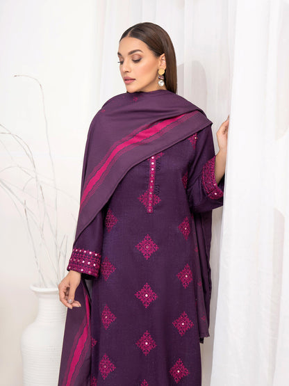 2 Piece Karandi Suit-Embroidered(Unstitched)