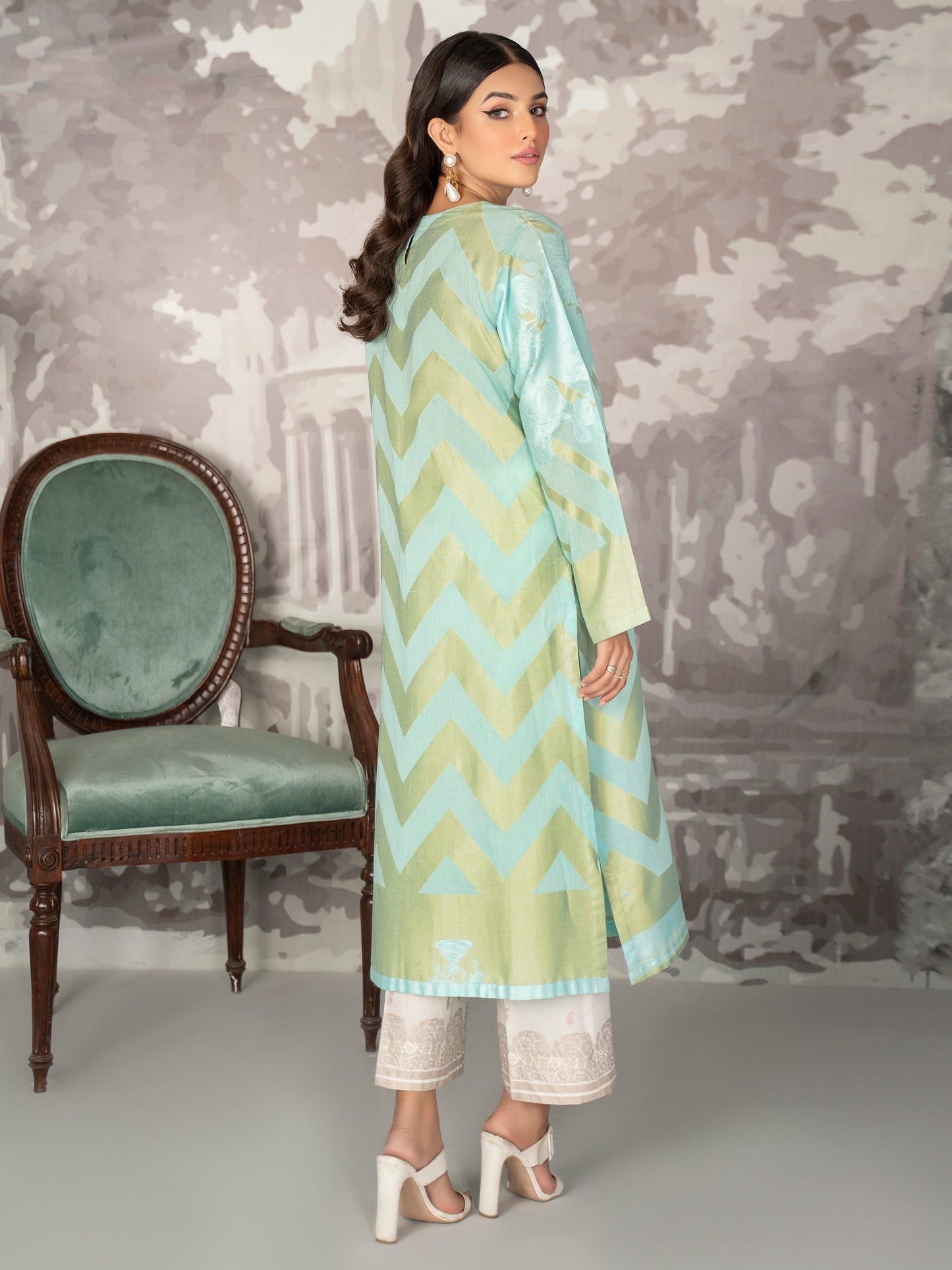 Limelight - 2 Piece Jacquard Suit-Embroidered (Unstitched)