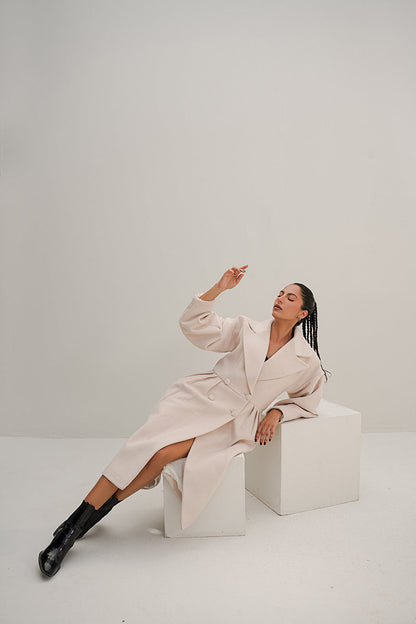 Chaos - Euphoria - Bone Long Winter Coat