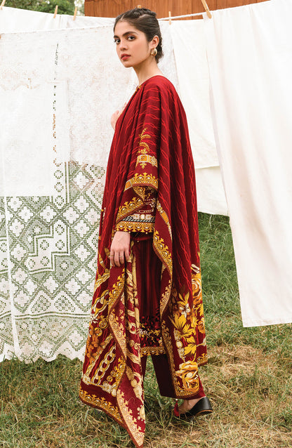 Orient - Unstitched 3 Piece Embroidered Textured Heavy Cotton Suit