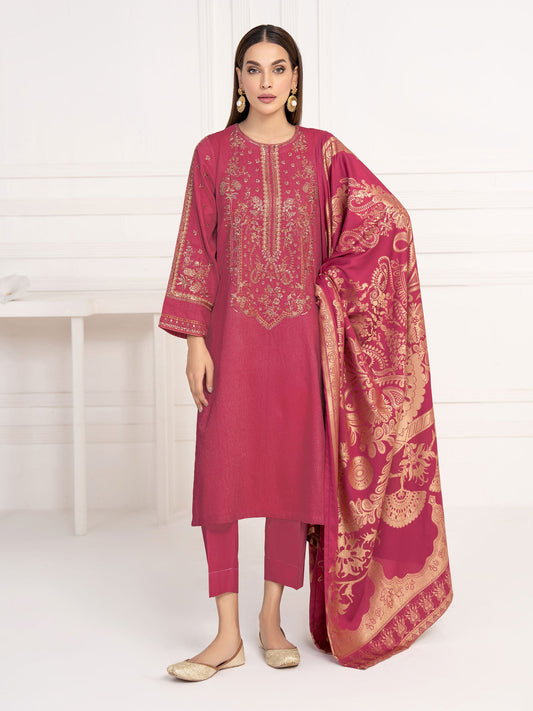 2 Piece Jacquard Suit-Embroidered(Unstitched)