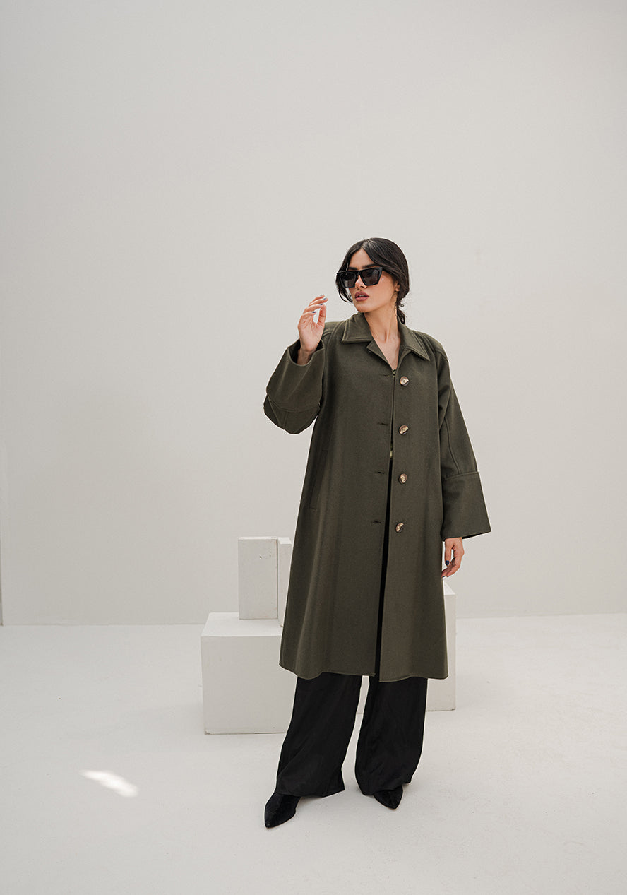 Chaos - Muss - Rifle Green women’s over coat