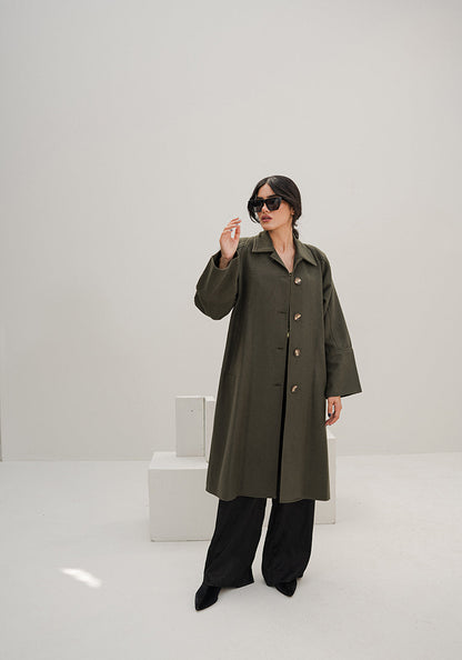 Chaos - Muss - Rifle Green women’s over coat